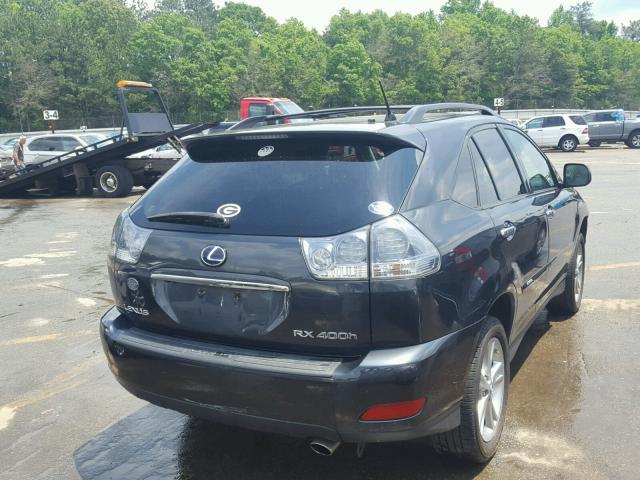 JTJGW31U482007126 - 2008 LEXUS RX 400H BLACK photo 4