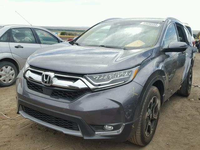 2HKRW2H91HH628944 - 2017 HONDA CR-V TOURI GRAY photo 2