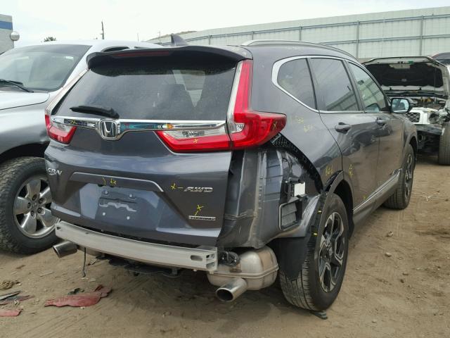 2HKRW2H91HH628944 - 2017 HONDA CR-V TOURI GRAY photo 4