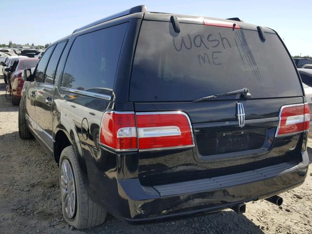 5LMFL28528LJ20477 - 2008 LINCOLN NAVIGATOR BLACK photo 3