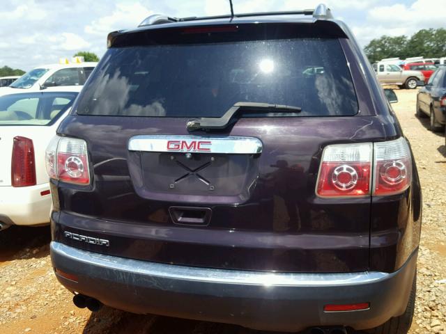 1GKER23DX9J107526 - 2009 GMC ACADIA SLT 紫色 照片 9