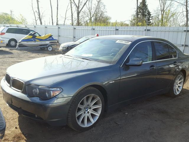 WBAGL63493DP67637 - 2003 BMW 745 BLUE photo 2