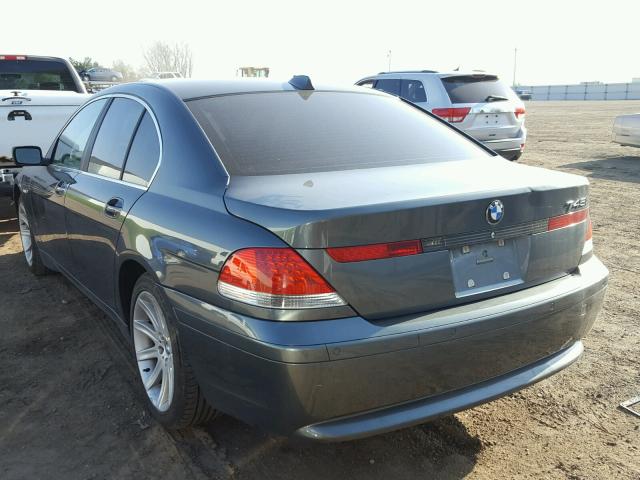 WBAGL63493DP67637 - 2003 BMW 745 BLUE photo 3