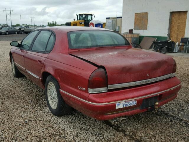 2C3HC56F1VH624495 - 1997 CHRYSLER LHS RED photo 3