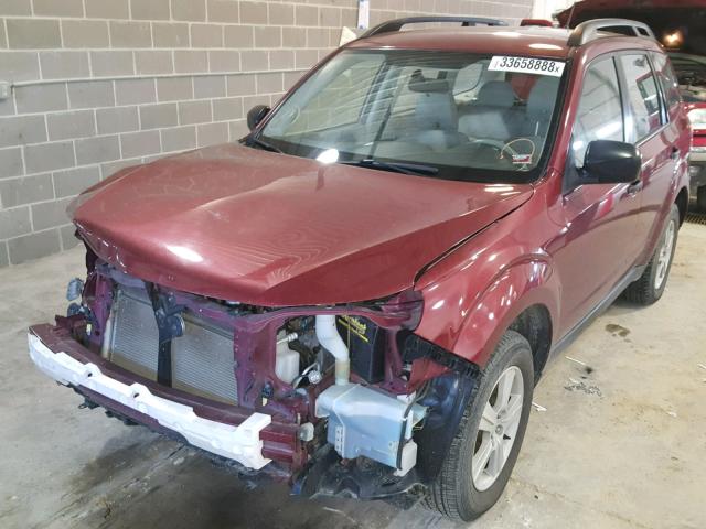 JF2SH6BC9AG796446 - 2010 SUBARU FORESTER X Червоний фото 2