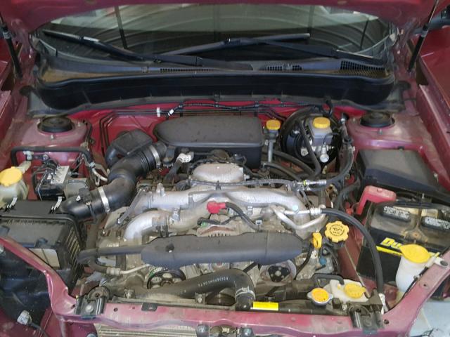 JF2SH6BC9AG796446 - 2010 SUBARU FORESTER X Червоний фото 7