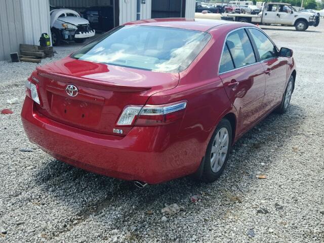 4T1BB46K39U088675 - 2009 TOYOTA CAMRY HYBR RED photo 4