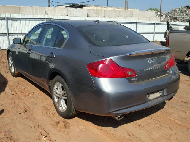 JN1CV6AR0FM524056 - 2015 INFINITI Q40 GRAY photo 3