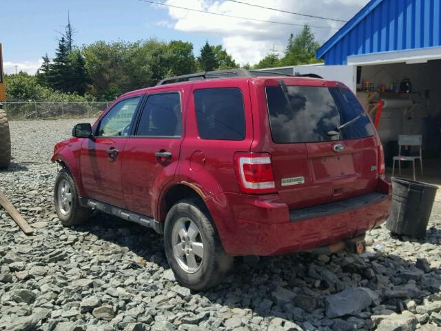 1FMCU9DG9BKB93815 - 2011 FORD ESCAPE XLT RED photo 3