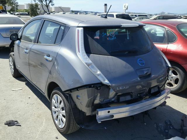 1N4BZ0CP6GC313124 - 2016 NISSAN LEAF SV GRAY photo 3