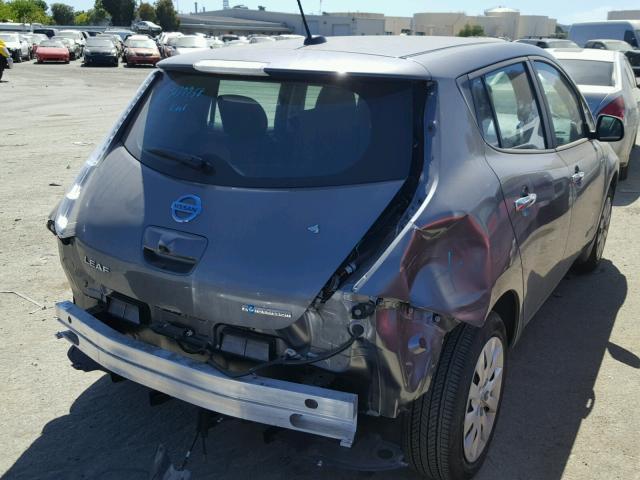 1N4BZ0CP6GC313124 - 2016 NISSAN LEAF SV GRAY photo 4