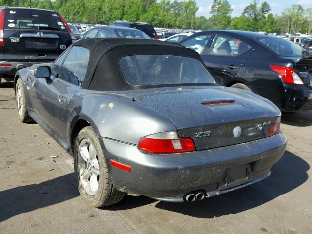 WBACH9342YLF92438 - 2000 BMW Z3 2.3 GRAY photo 3