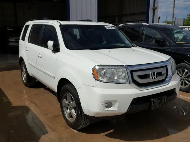 5FNYF3H58AB017361 - 2010 HONDA PILOT EXL WHITE photo 1