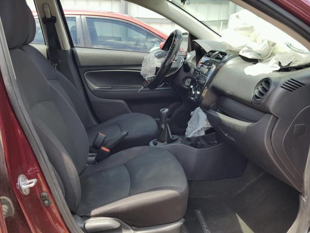 ML32F3FJ6HHF11093 - 2017 MITSUBISHI MIRAGE G4 ბურგუნდია ფოტო 5