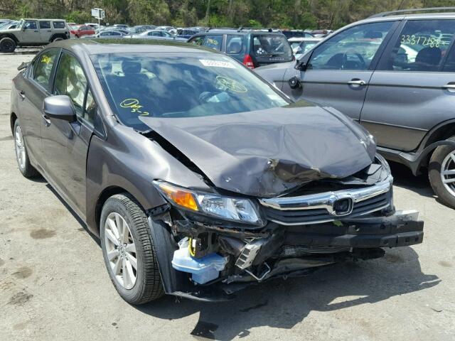 2HGFB2F98CH544270 - 2012 HONDA CIVIC EXL TAN photo 1