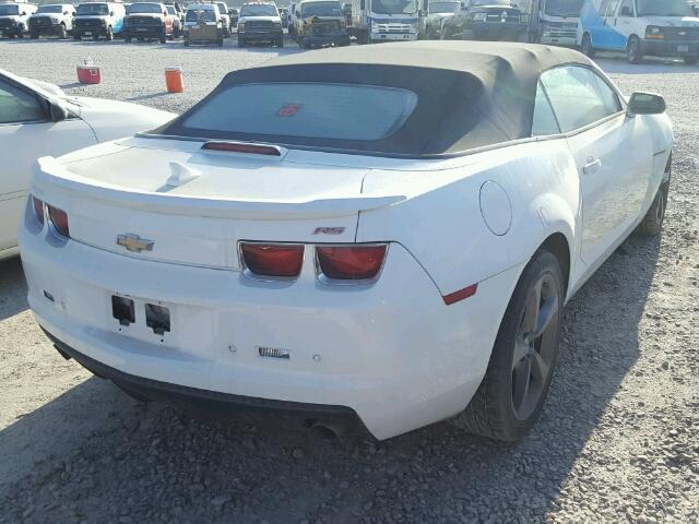 2G1FC3D3XD9212254 - 2013 CHEVROLET CAMARO LT WHITE photo 4