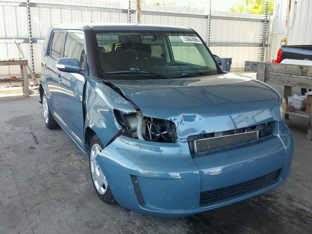 JTLKE50E981016873 - 2008 TOYOTA SCION XB GREEN photo 1
