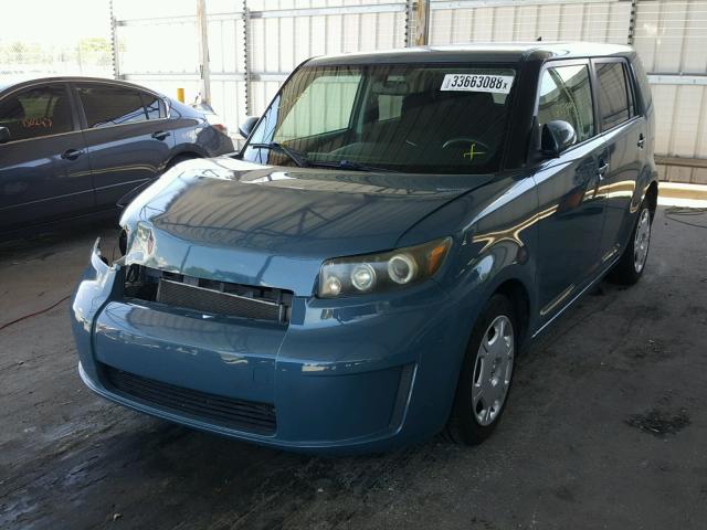 JTLKE50E981016873 - 2008 TOYOTA SCION XB GREEN photo 2