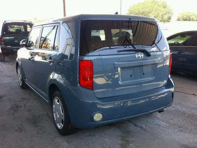 JTLKE50E981016873 - 2008 TOYOTA SCION XB GREEN photo 3