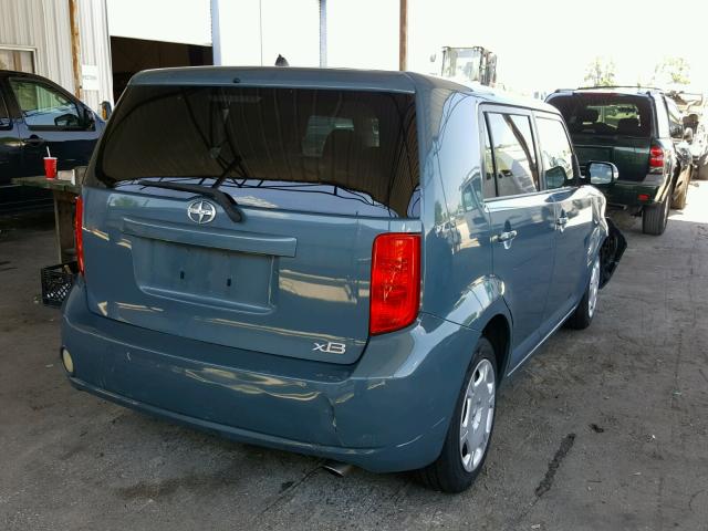 JTLKE50E981016873 - 2008 TOYOTA SCION XB GREEN photo 4