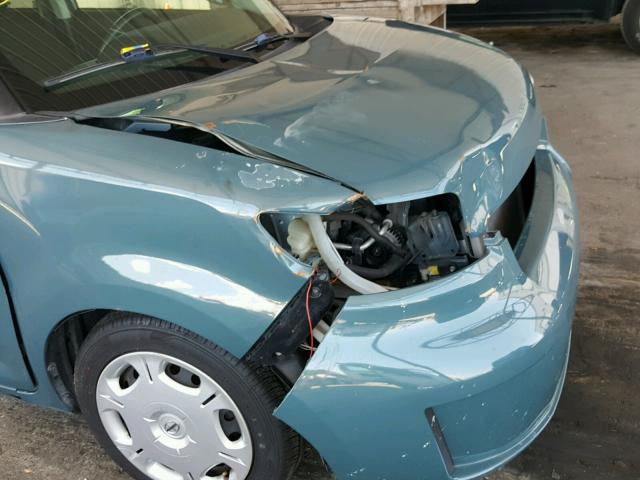 JTLKE50E981016873 - 2008 TOYOTA SCION XB GREEN photo 9
