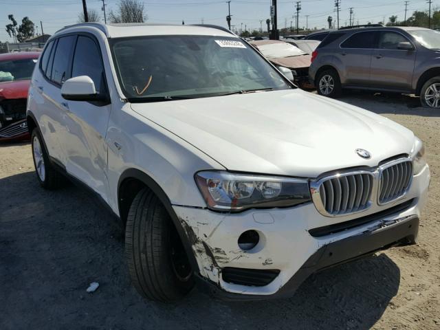 5UXWX9C55H0T02766 - 2017 BMW X3 XDRIVE2 WHITE photo 1