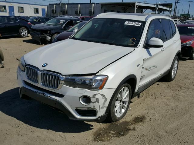 5UXWX9C55H0T02766 - 2017 BMW X3 XDRIVE2 WHITE photo 2