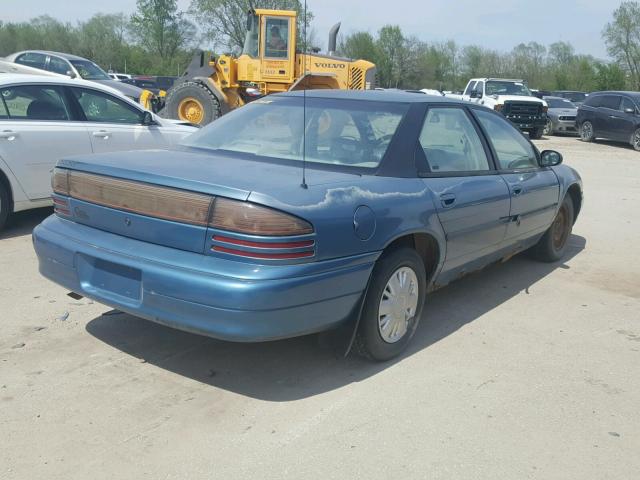 2B3ED46T7PH621150 - 1993 DODGE INTREPID TURQUOISE photo 4