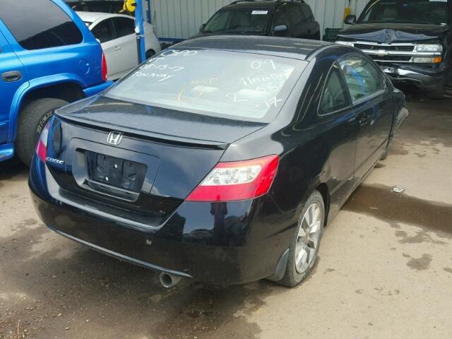 2HGFG12849H514135 - 2009 HONDA CIVIC EX 黑色 照片 4