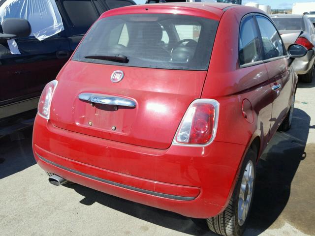 3C3CFFAR1CT211733 - 2012 FIAT 500 POP RED photo 4