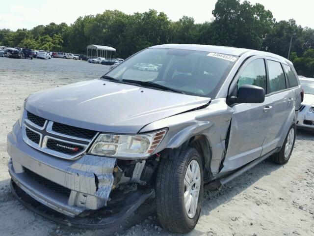 3C4PDCAB1FT573358 - 2015 DODGE JOURNEY SE SILVER photo 2