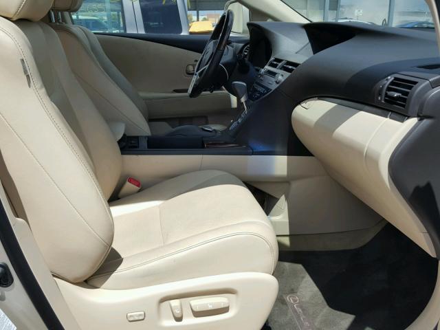 JTJZB1BA9D2007226 - 2013 LEXUS RX 450 GOLD photo 5