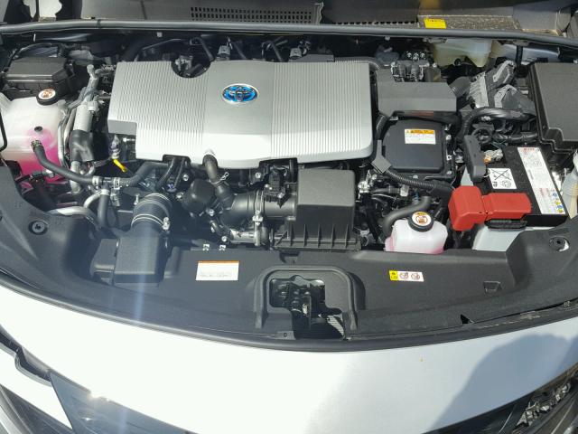JTDKARFPXH3066810 - 2017 TOYOTA PRIUS PRIM ვერცხლისფერი ფოტო 7