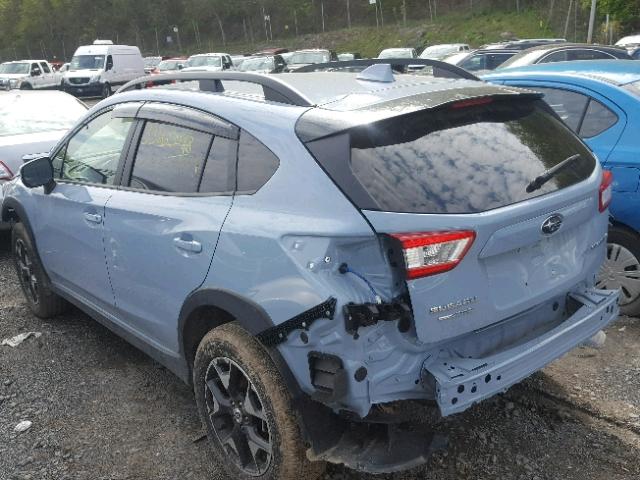 JF2GTABC4JH223570 - 2018 SUBARU CROSSTREK BLUE photo 3