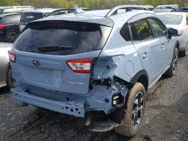 JF2GTABC4JH223570 - 2018 SUBARU CROSSTREK BLUE photo 4