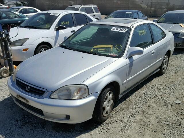 1HGEJ8240YL127800 - 2000 HONDA CIVIC EX SILVER photo 2