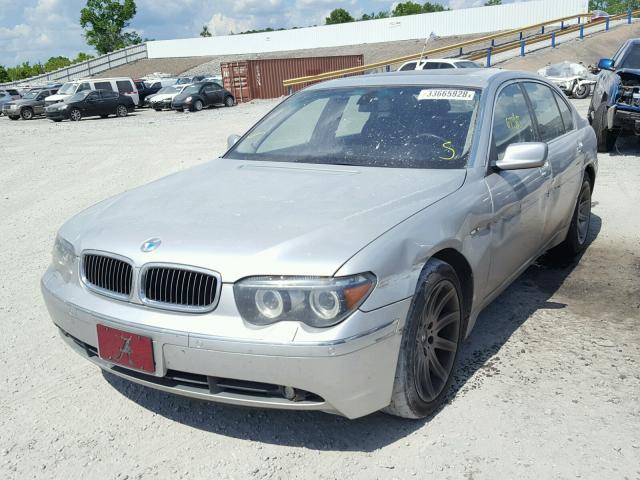 WBAGN63494DS47935 - 2004 BMW 745 LI SILVER photo 2