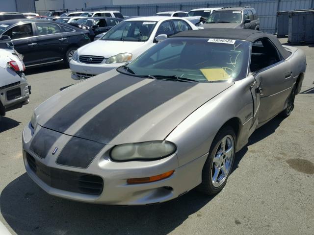 2G1FP32G6X2105077 - 1999 CHEVROLET CAMARO Z28 BEIGE photo 2