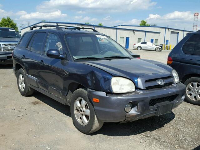 KM8SC73D65U909816 - 2005 HYUNDAI SANTA FE G BLUE photo 1