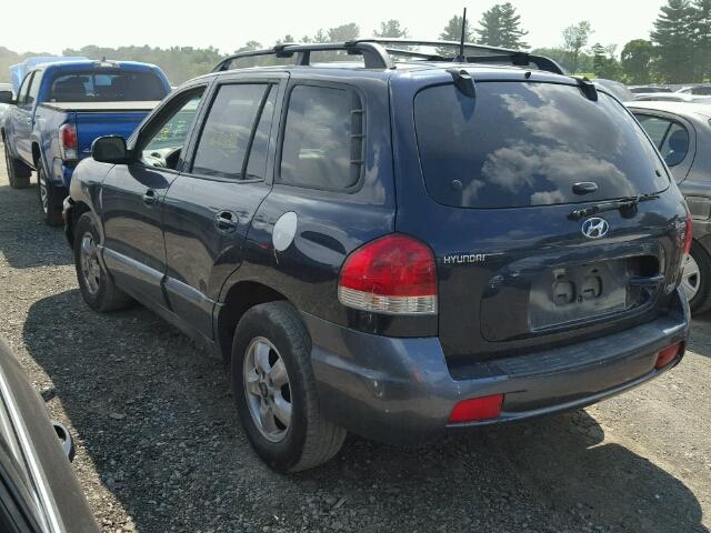 KM8SC73D65U909816 - 2005 HYUNDAI SANTA FE G BLUE photo 3