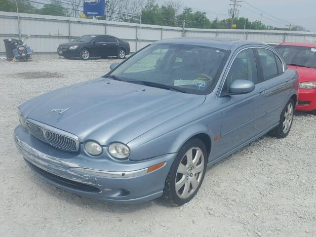 SAJEA51C44WE15497 - 2004 JAGUAR X-TYPE 3.0 BLUE photo 2