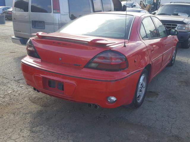 1G2NV52E03C224017 - 2003 PONTIAC GRAND AM G RED photo 4