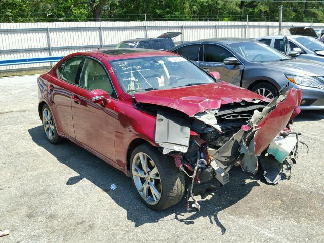 JTHBK262092091049 - 2009 LEXUS IS 250 RED photo 1