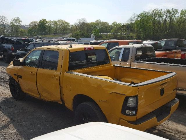 1C6RR7MT3GS334099 - 2016 RAM 1500 SPORT YELLOW photo 3