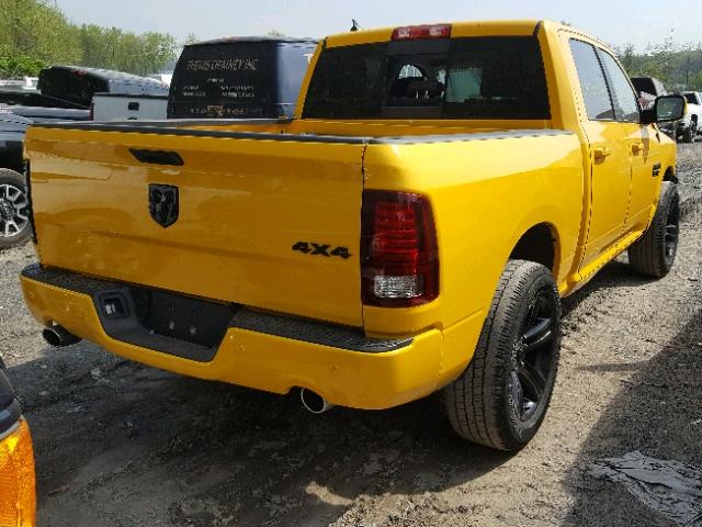 1C6RR7MT3GS334099 - 2016 RAM 1500 SPORT YELLOW photo 4