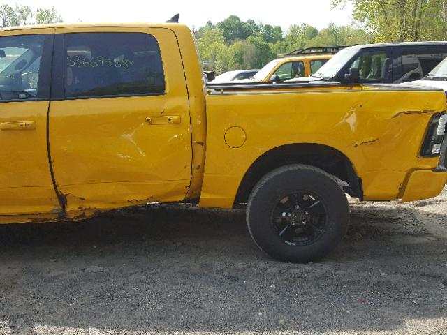 1C6RR7MT3GS334099 - 2016 RAM 1500 SPORT YELLOW photo 9