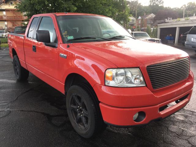 1FTRX14W16FA34736 - 2006 FORD F150 RED photo 1