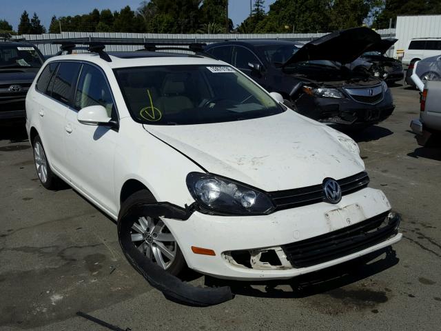 3VWPL7AJXBM655348 - 2011 VOLKSWAGEN JETTA TDI WHITE photo 1