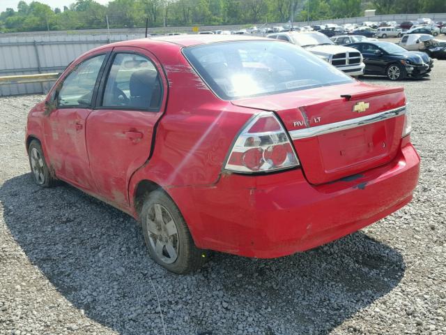 KL1TD5DE2BB149089 - 2011 CHEVROLET AVEO LS RED photo 3