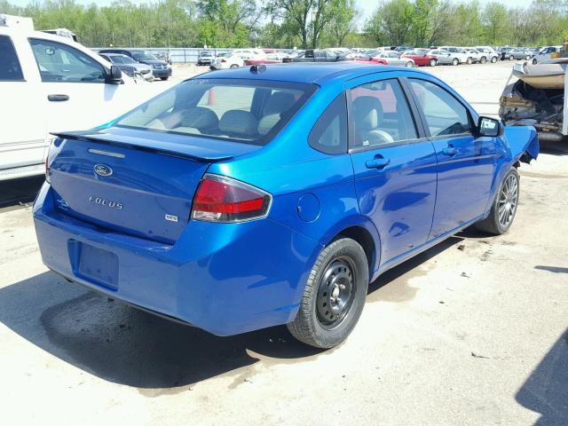 1FAHP3GN9BW176021 - 2011 FORD FOCUS SES BLUE photo 4